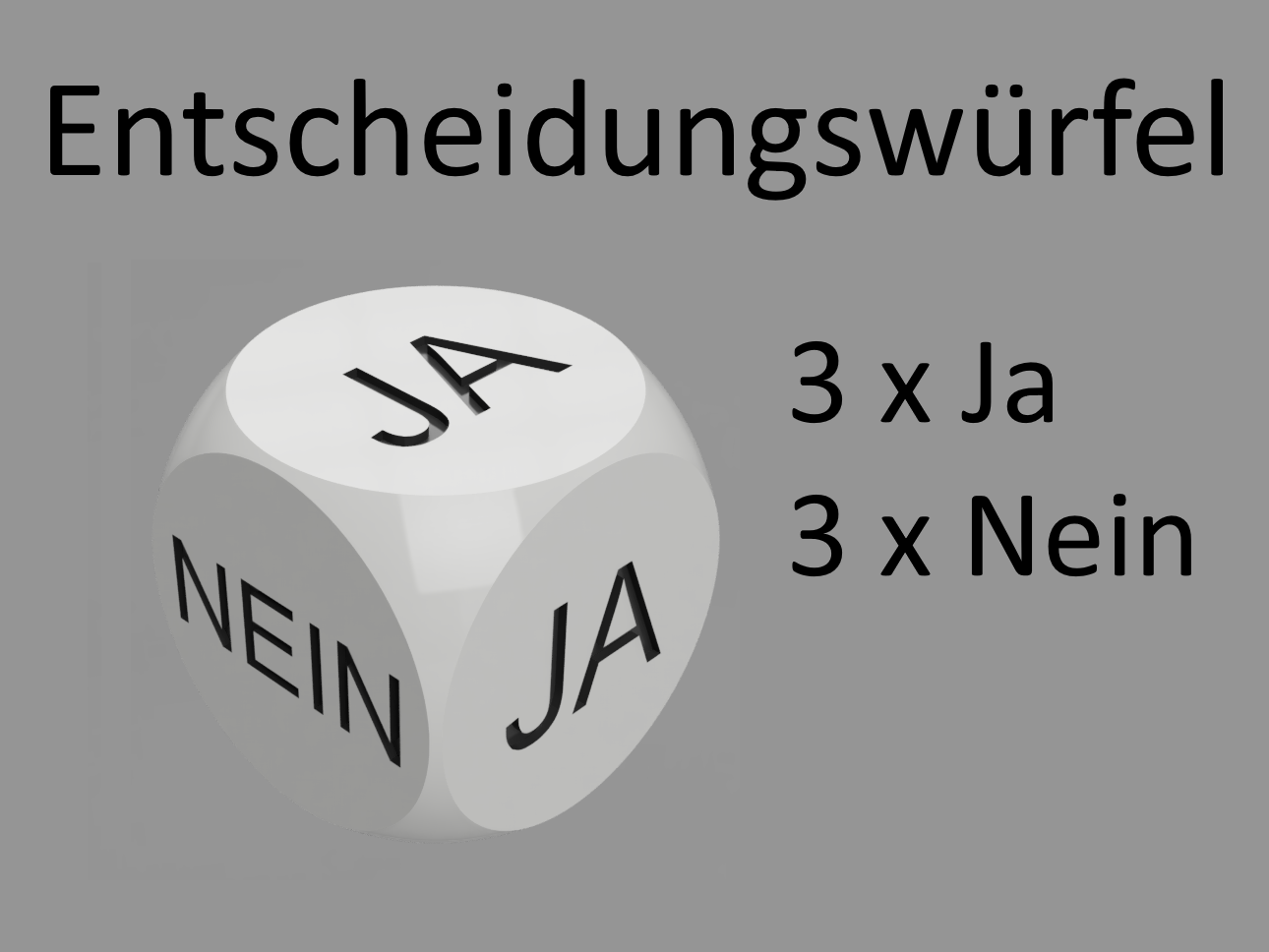 Entscheidungswürfel - ja nein