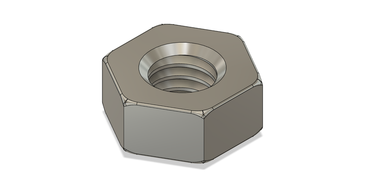 M4 nut, washer, and bolts by John Download free STL model