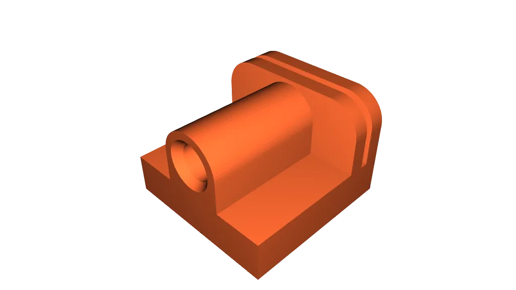 PTFE Bowden tube trimming guide 3D printer