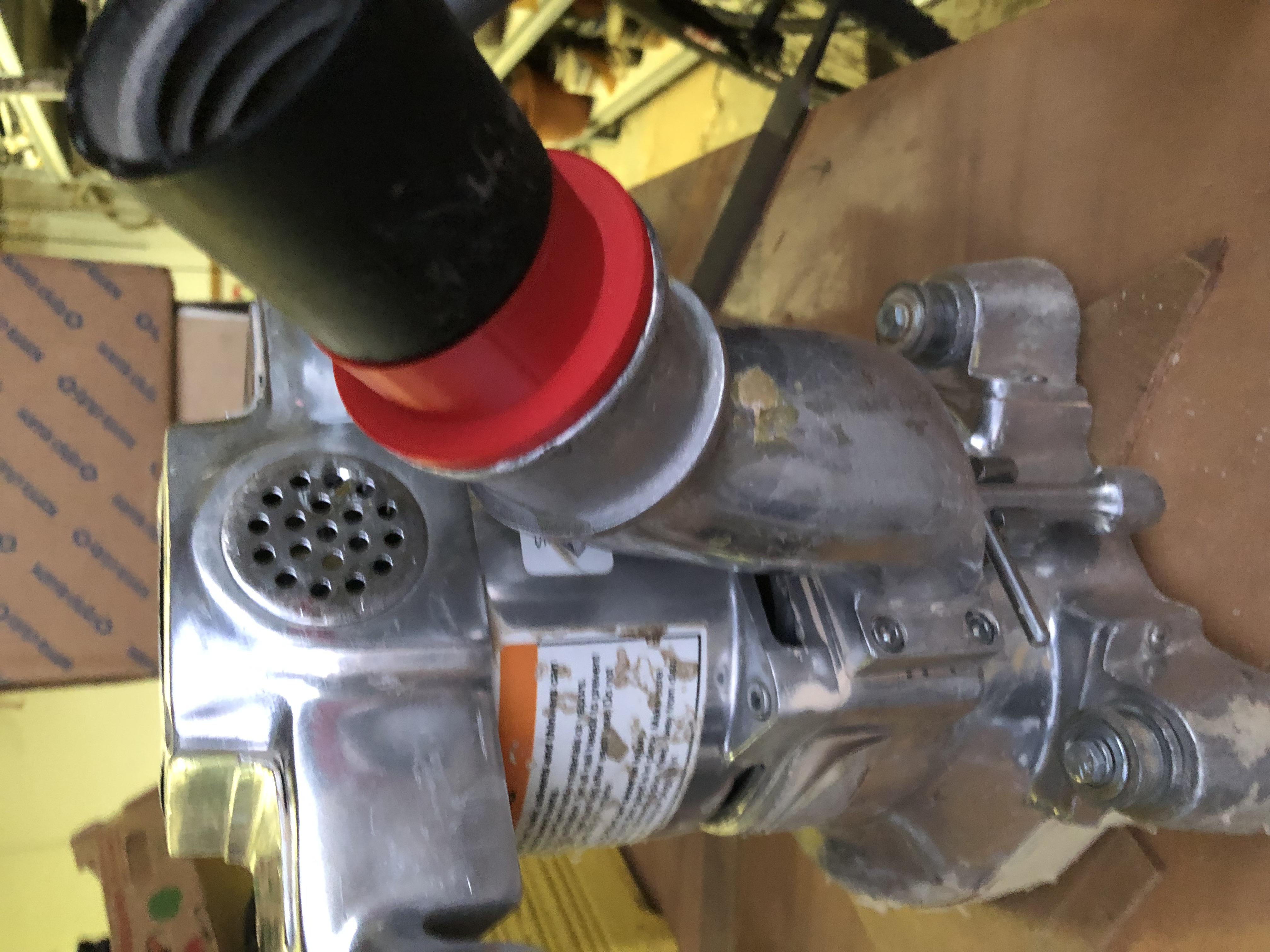Clarke Super-7R Edger shop vac adapter (OpenSCAD)