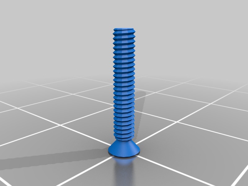 M2x12 flat screw v3