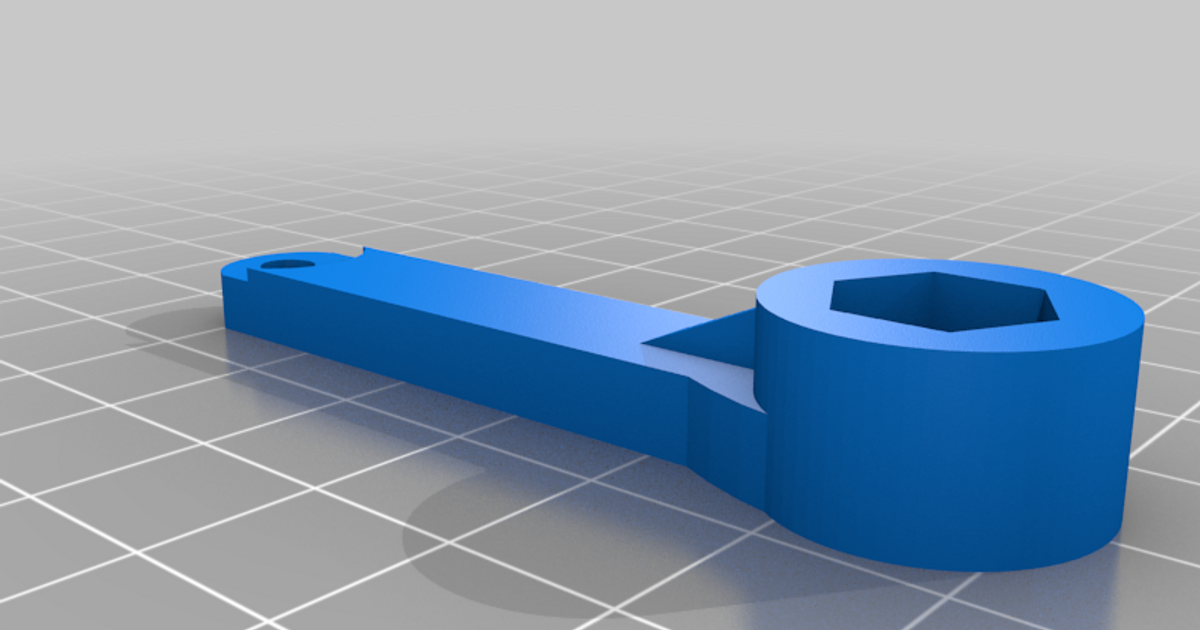 Car antenna wrench 10mm by rreibel Download free STL model