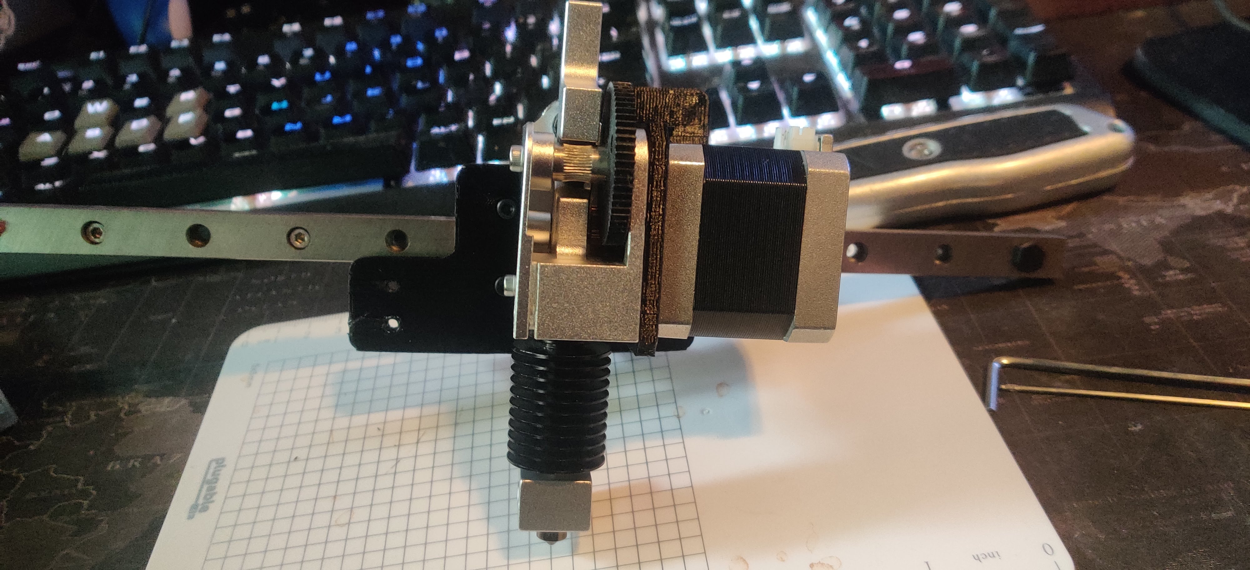 Linear Rail Ender 3 Direct Drive Mount for E3D Titan extruder and V6 hotend