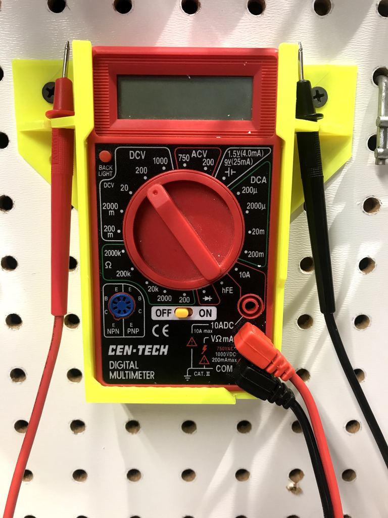 Harbor Freight Voltmeter Holder by Unclestudd Download free STL model