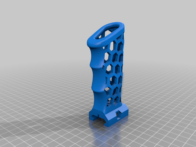 Hex grip with rail mount