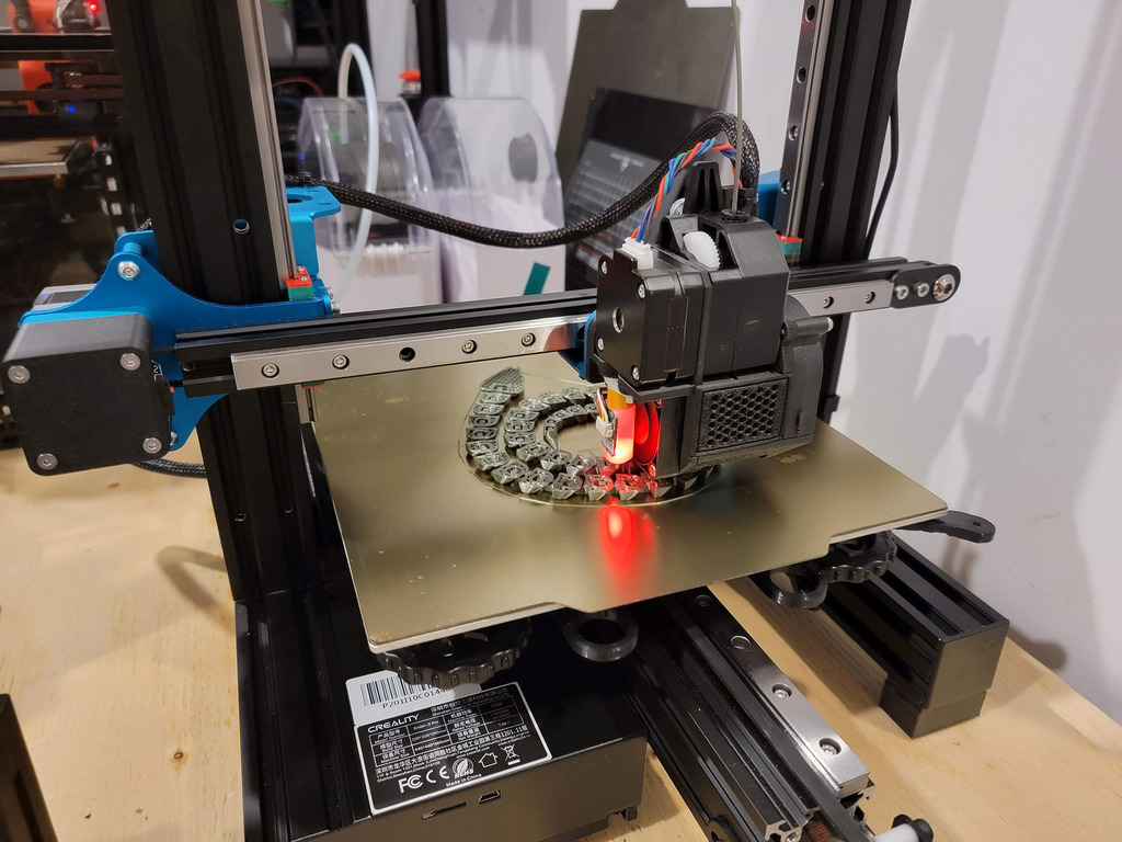 Toolhead E3D V6/BMG/DD/BLTouch for Ender3 Pro/V2 with BLV Linear Rail Mod