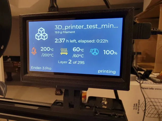 Raspberry Pi Case for Waveshare 4.3 inch DSI LCD module