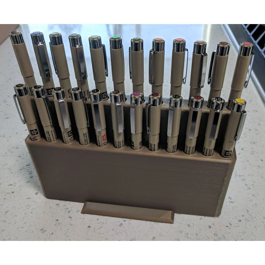 Desktop pen holder for Sakura Micron pens