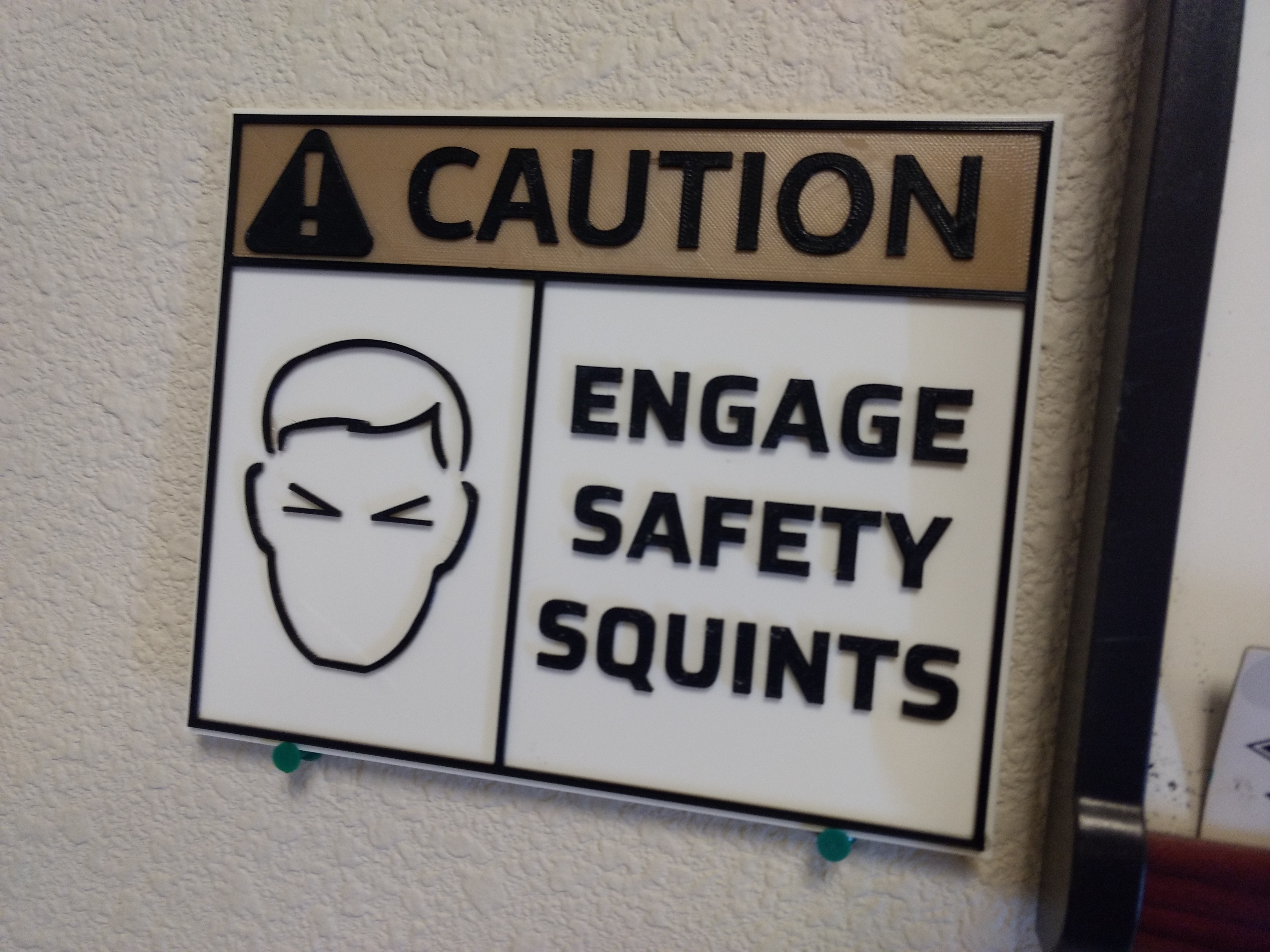 3-Color Safety Squints Sign