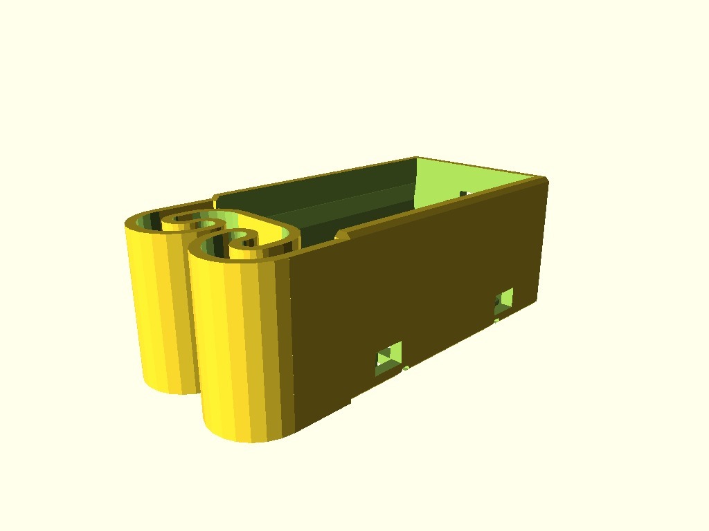 HalfAA Battery Holder by salfter Download free STL model