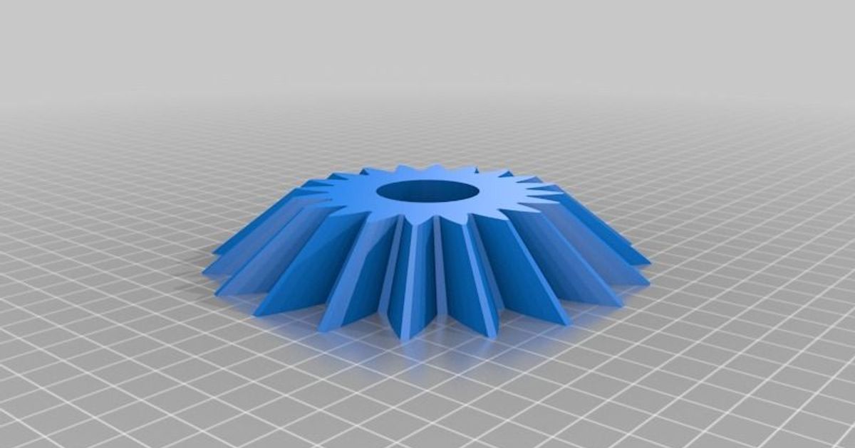My Customized Involute Bevel Gear M3 hole by Ryan Download free STL