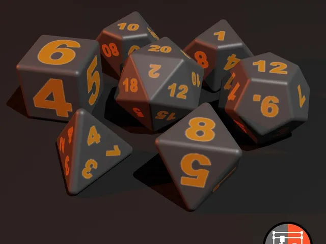 RPG Dice Set - Optimised for Multi-Colour Printing