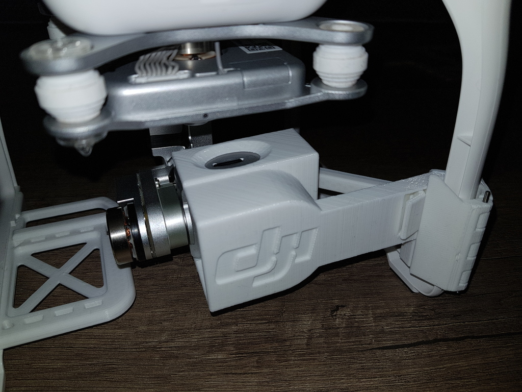 DJI Phantom 3 Standard Gimbal Lock & Objektivschutz - Perfekte Passform | 3D Gedruckt