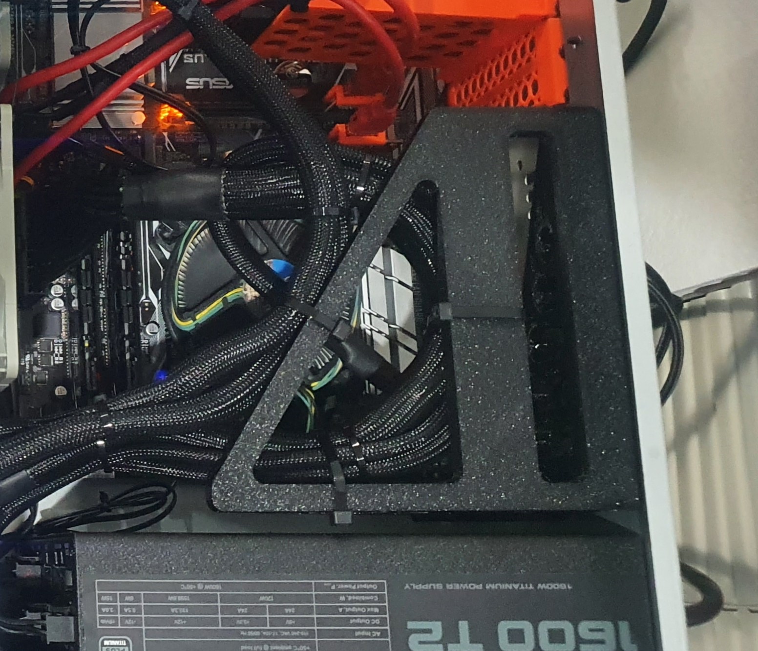4U Server Case Motherboard Cable Support Bracket