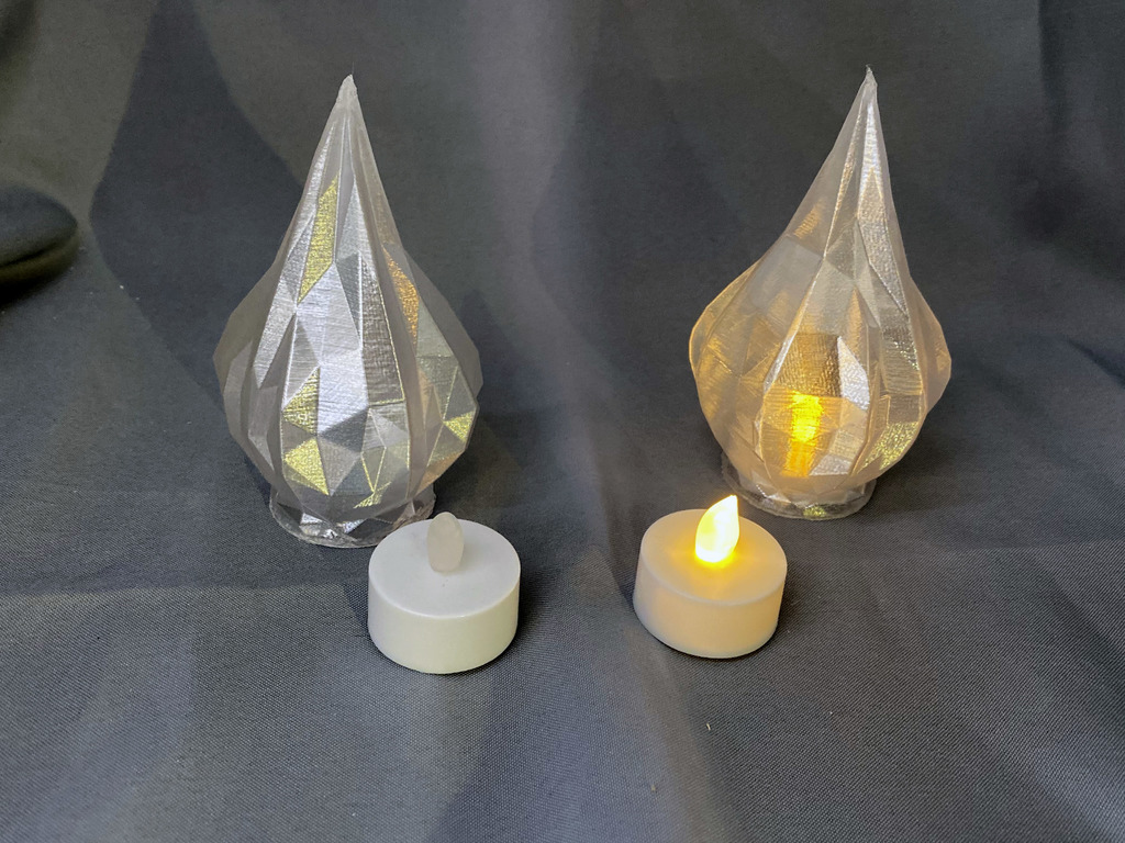 Miniatura 2 do modelo 3D LED Tea-light Flame cower VaseMode