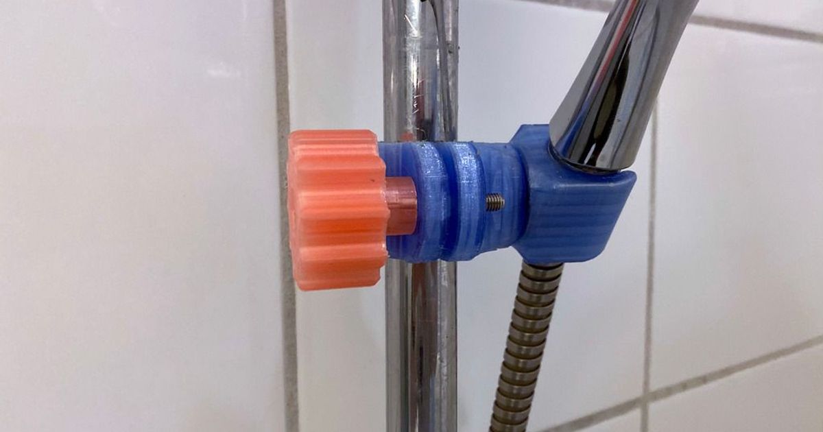 Shower Head Holder Fixed by Vidar Download free STL model
