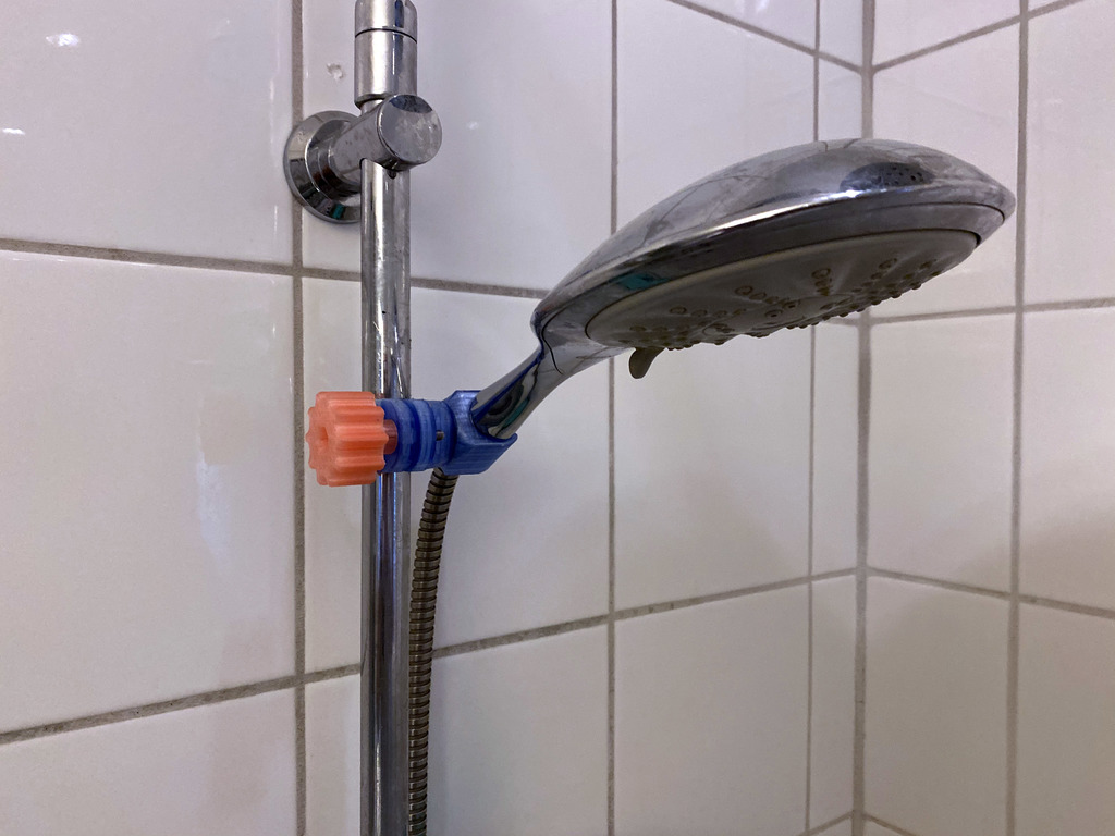 Shower Head Holder Fixed by Vidar Download free STL model