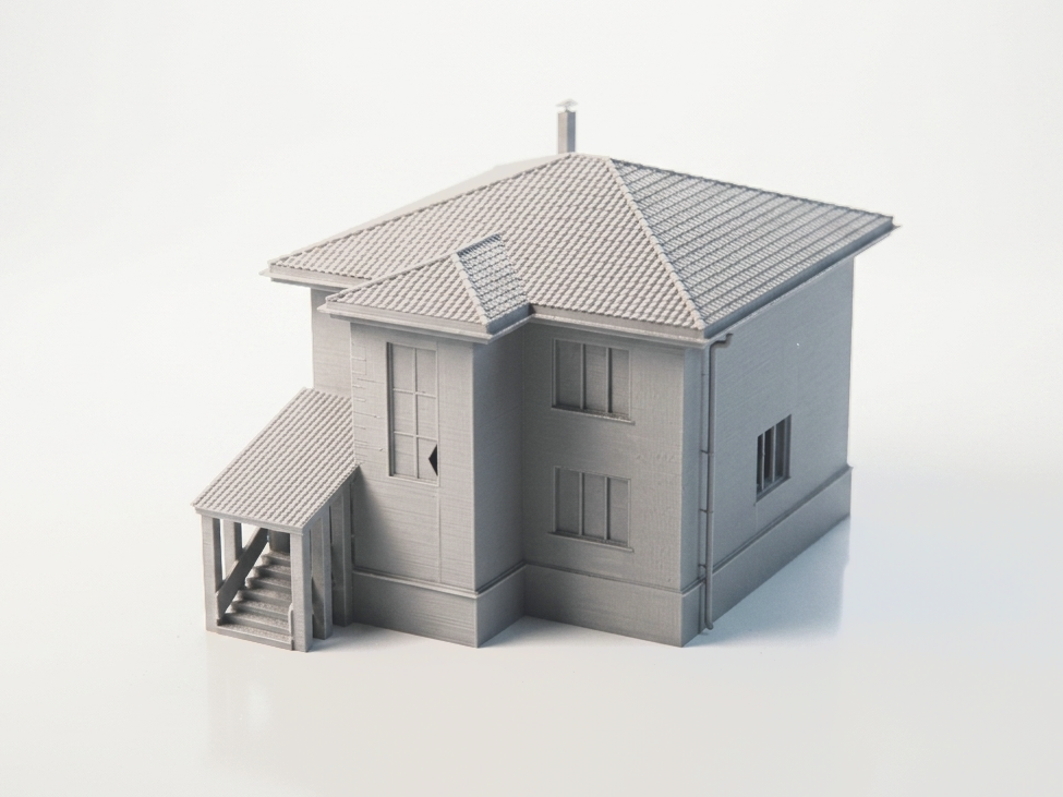 Brick House Architectural Model Building 3D Printable