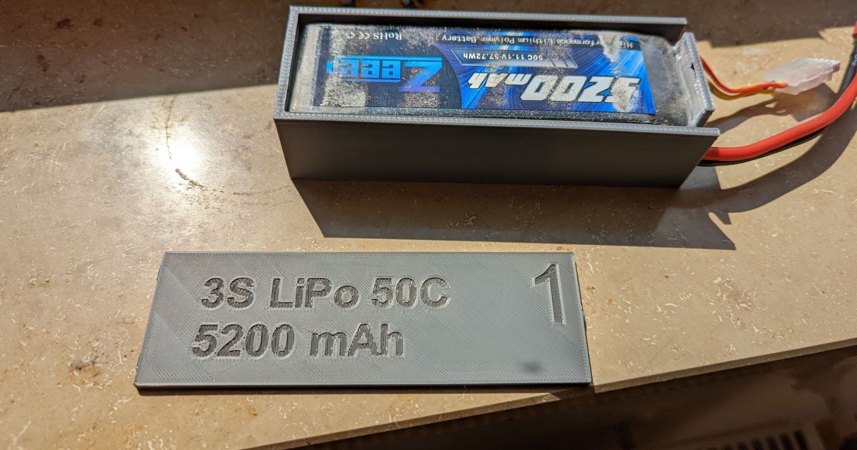 3S LiPo Hardcase by Download free STL model