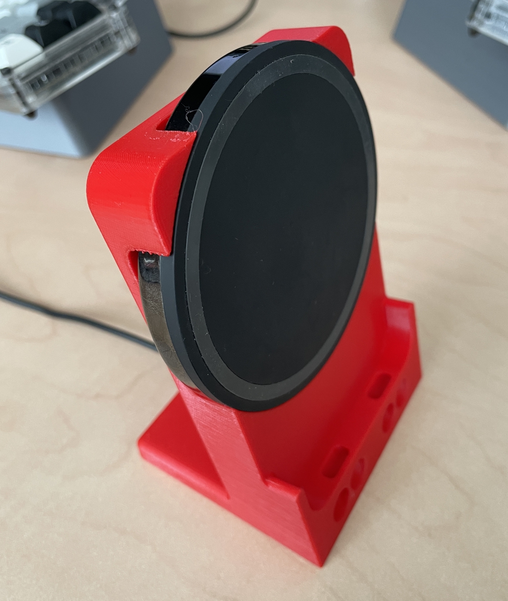 Phone holder for iPhone 12 Pro with Belkin Inductive Charging Pad