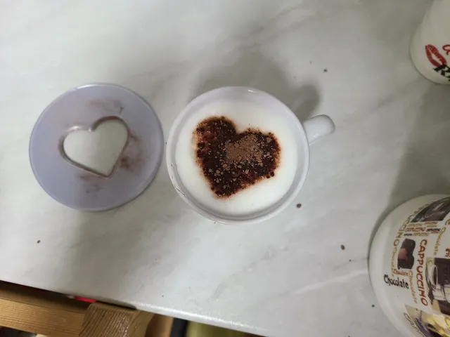 Coffee Sugar Heart Design Cover