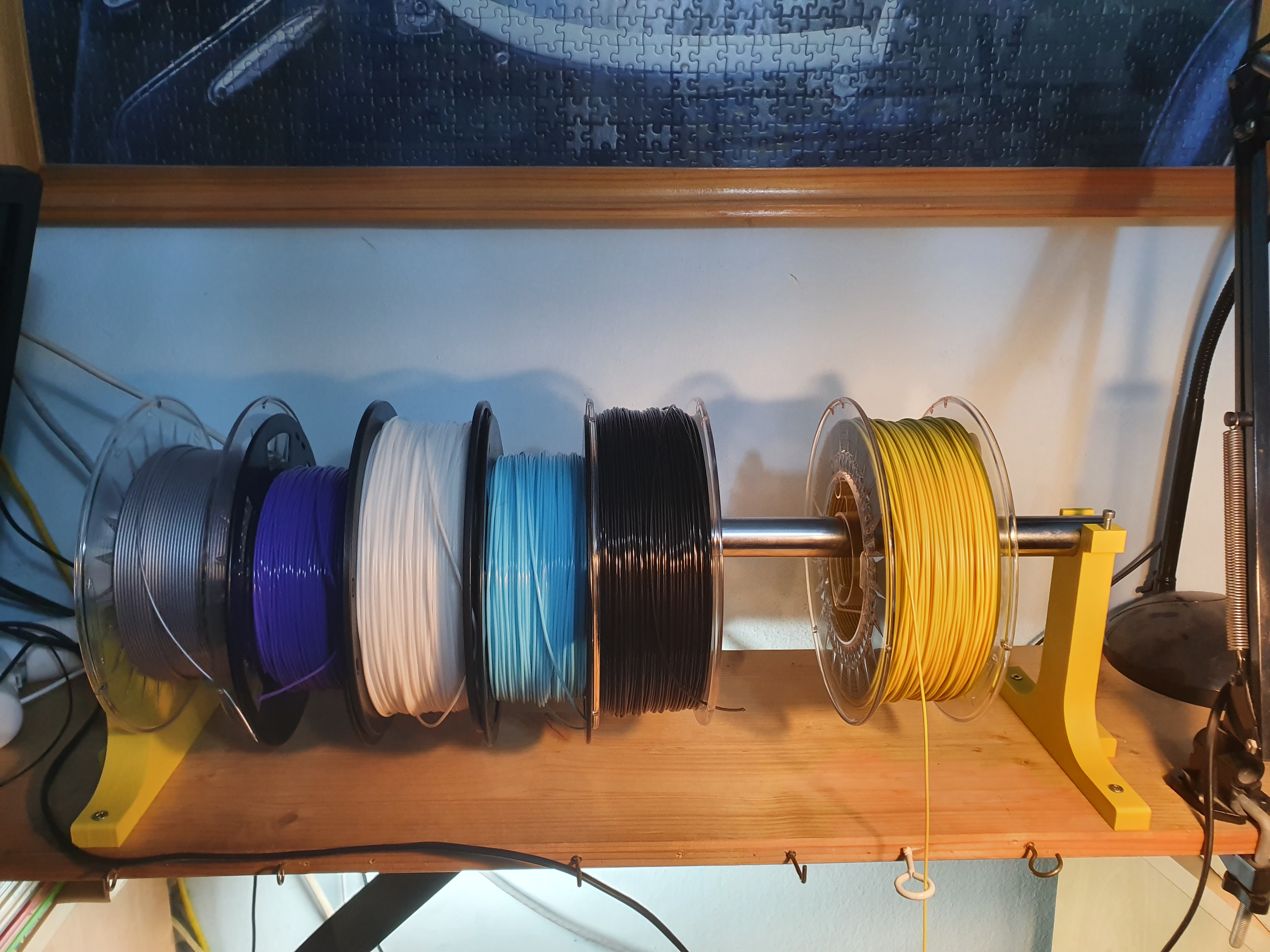 Shelf Mounted Spool Holder