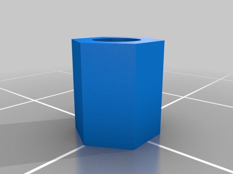customizable hex nut M3 standoff by GregorP Download free STL model