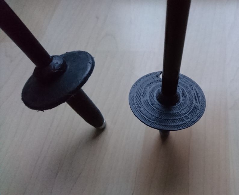 Ski Pole Basket repair by GregorP Download free STL model