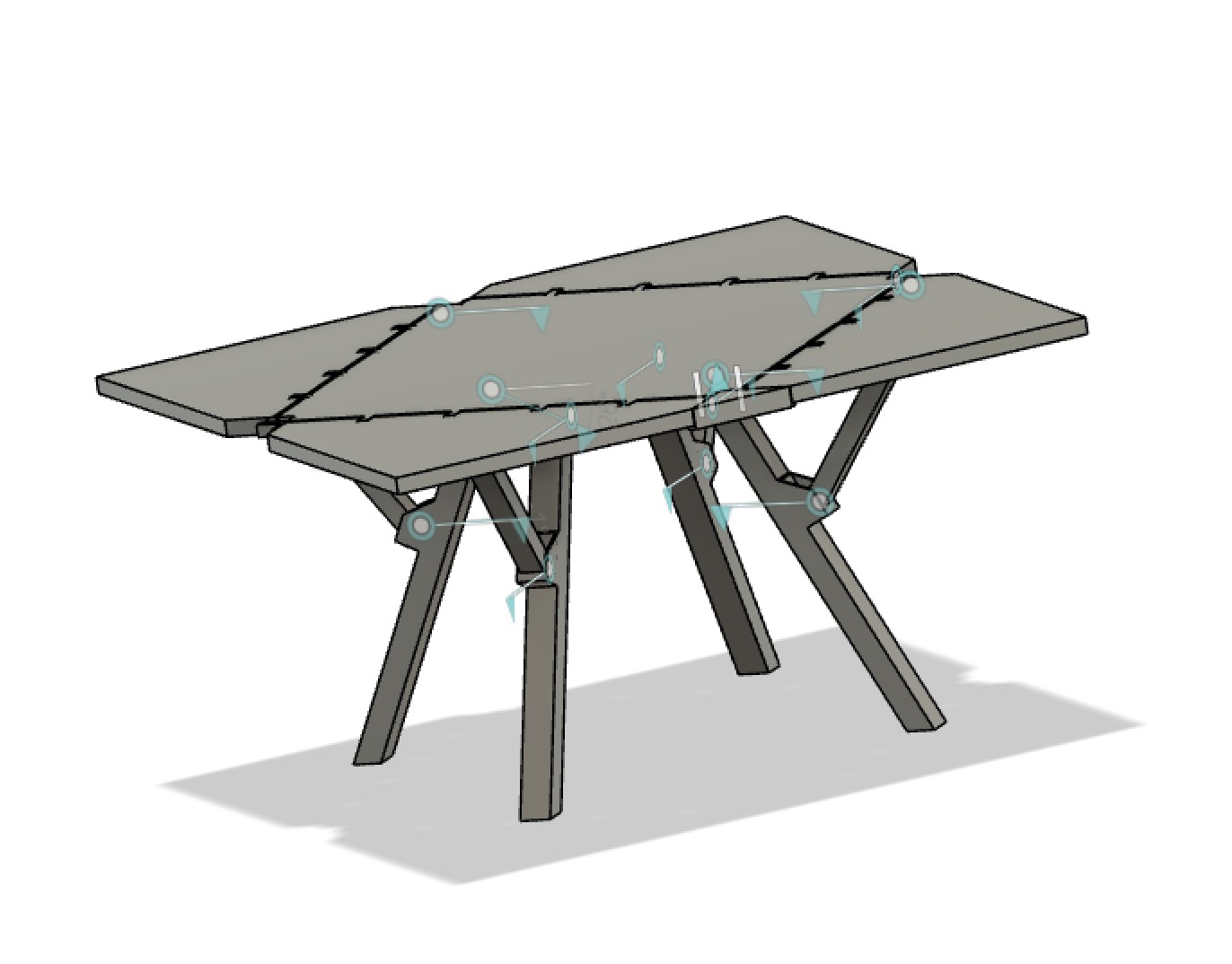 Print-in-place foldout table by Shay | Download free STL model ...