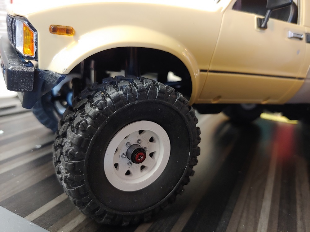 WPL Wheel system, No Supports Needed, White Spoke/Wagon Wheel