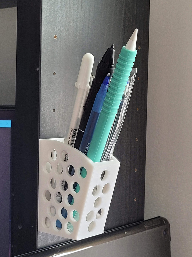 Wall pen holder by telly0050 Download free STL model
