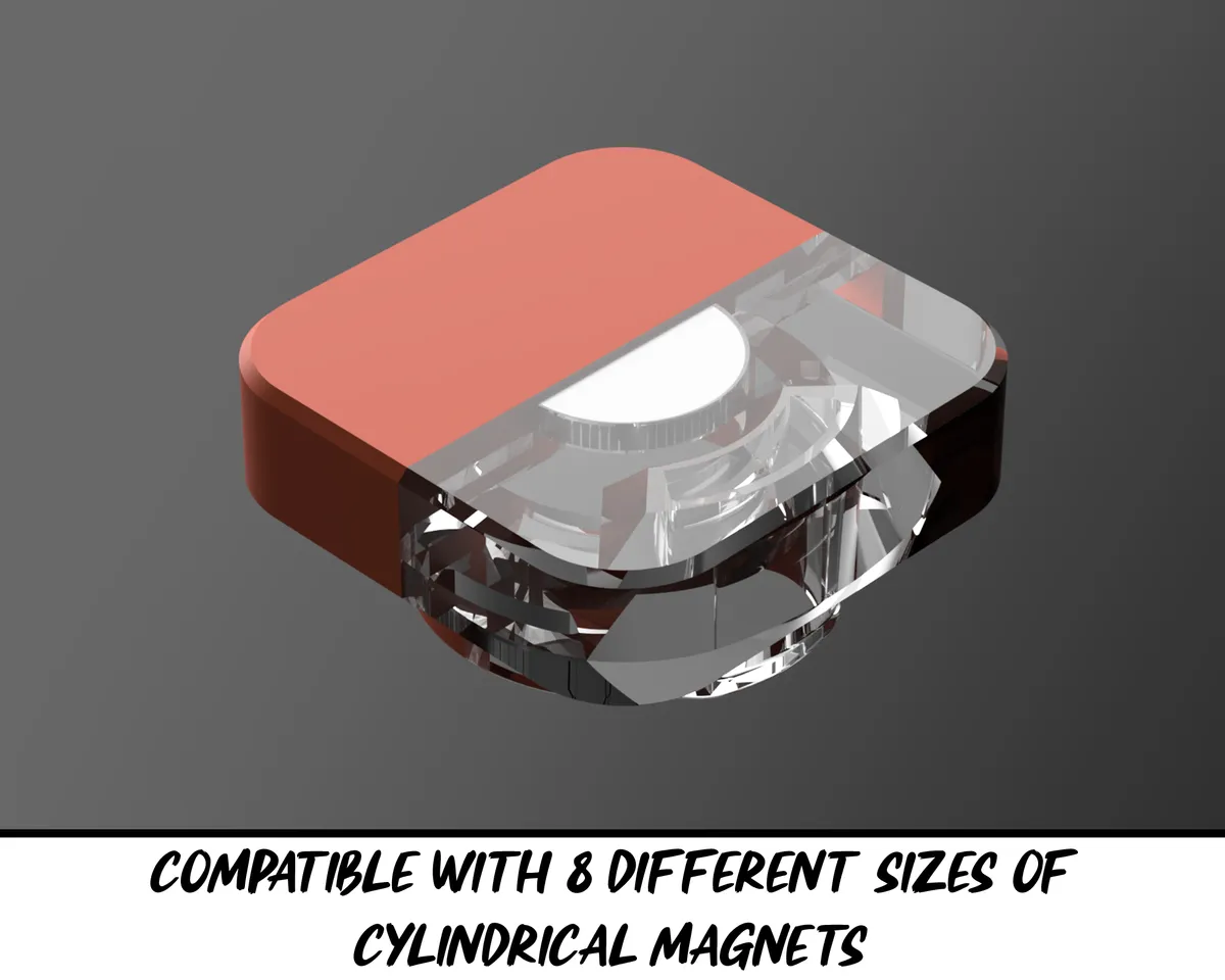 Magnetic Pixel Tile for Cooler Master Cube 540 by 3D KIMBA