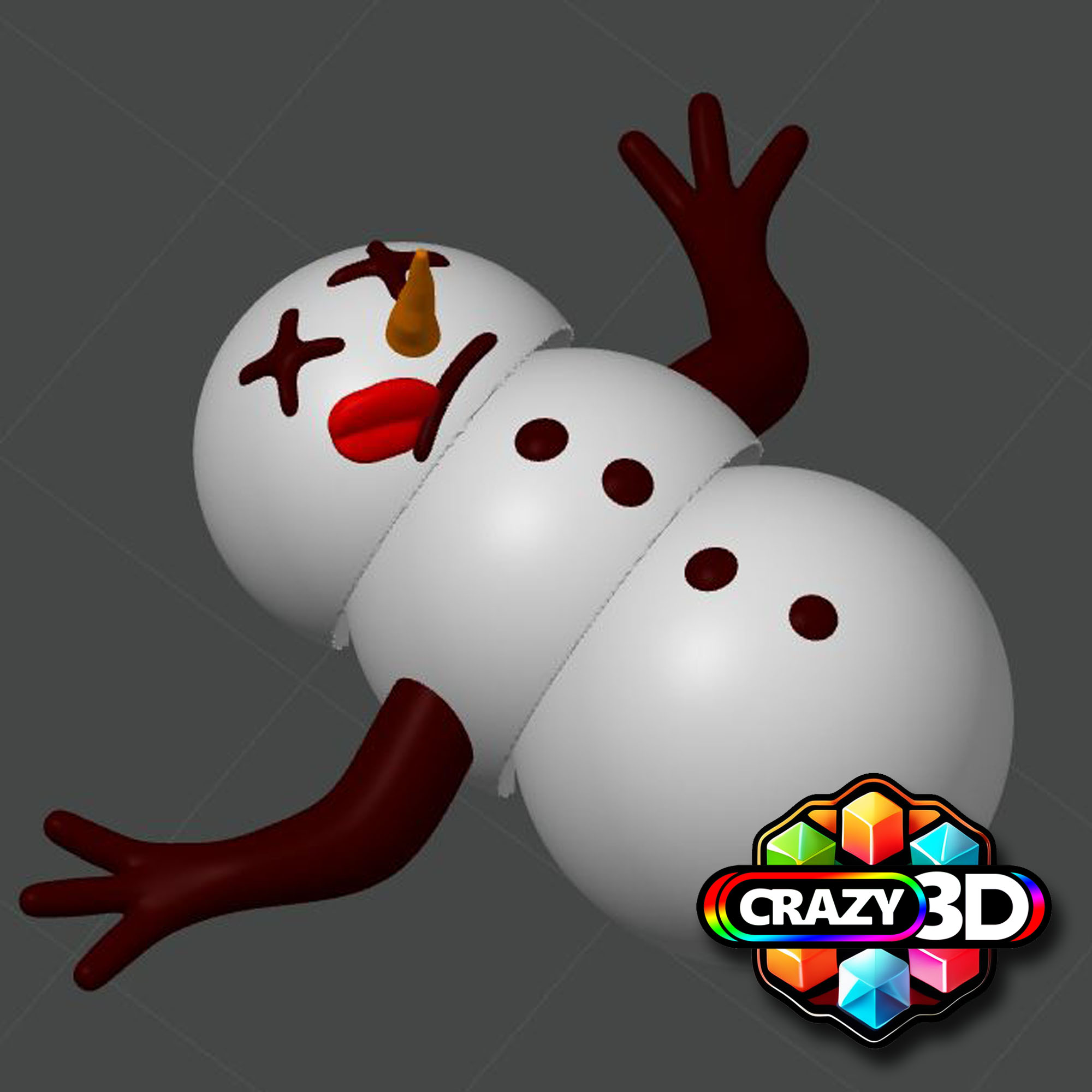 Flexi articulated Dead Snowman - Only Mini 25mm !!