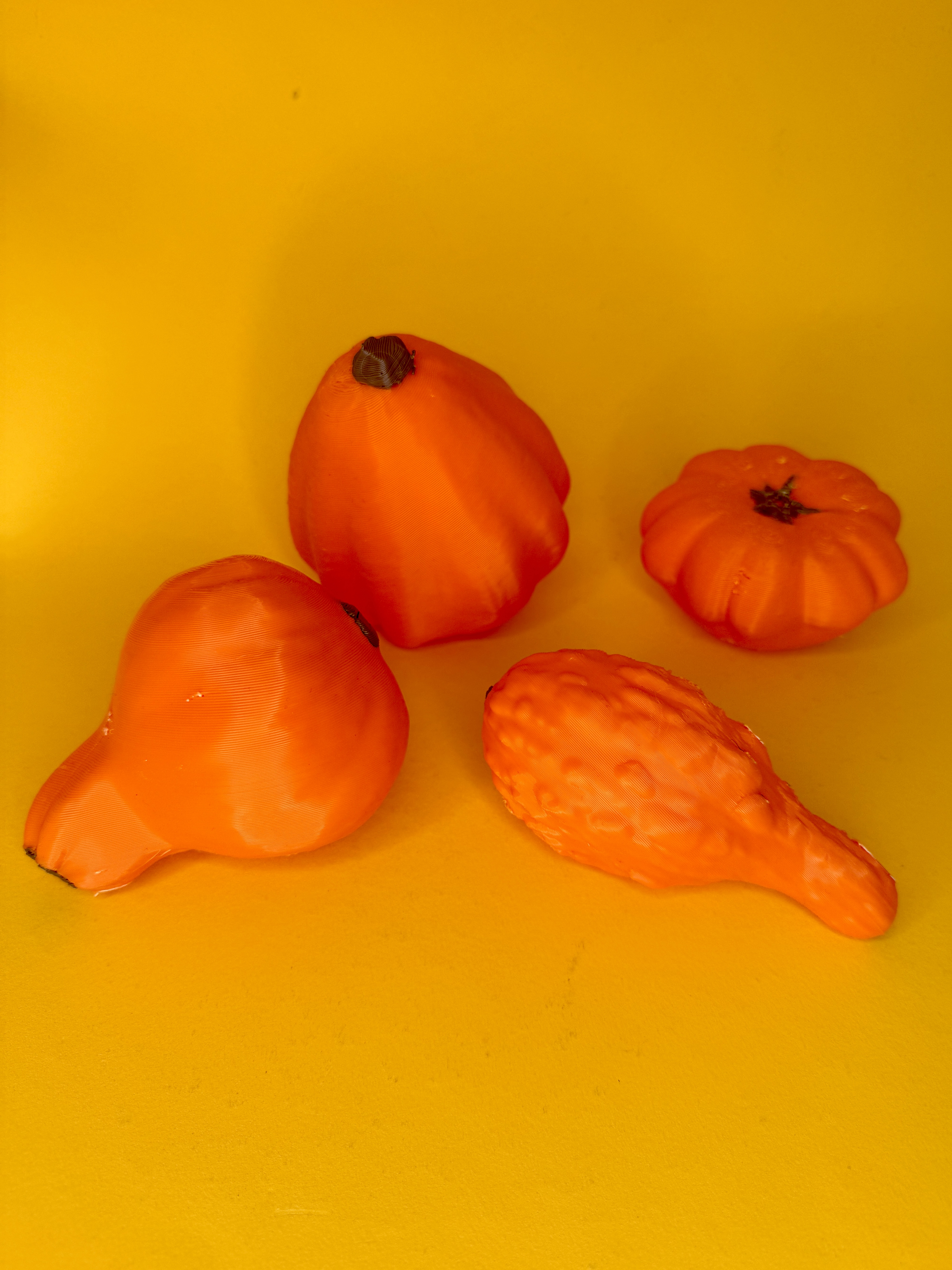 4 ornamental pumpkin's
