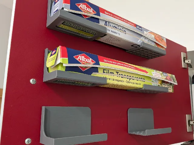 Screwless Kitchen Roll & Foil Holder