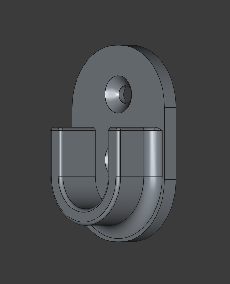 Closet rod holder