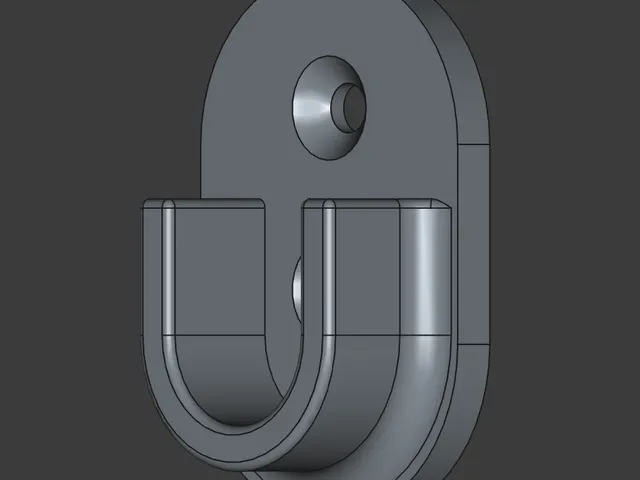 Closet rod holder