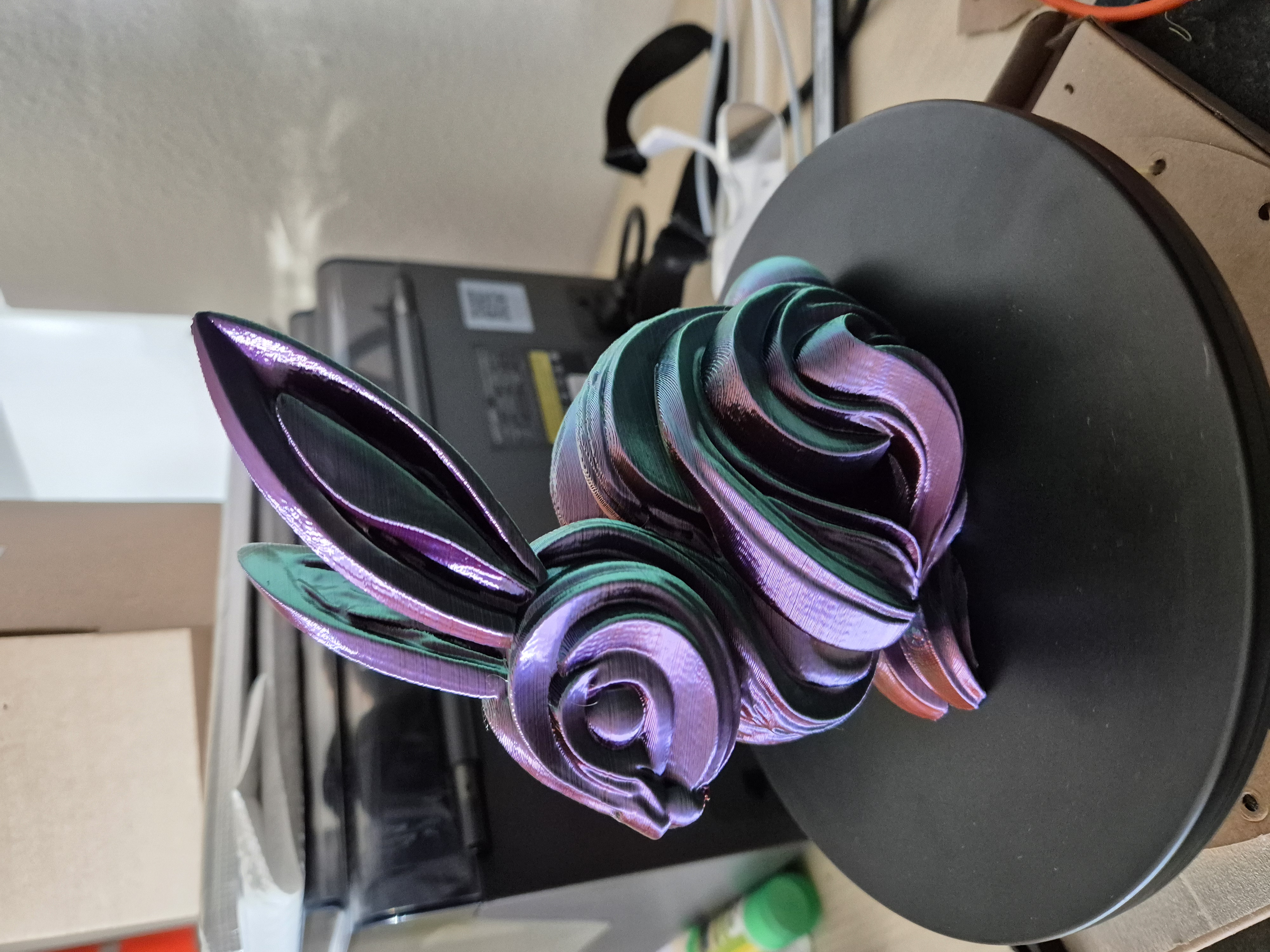 Flowing Easter bunny