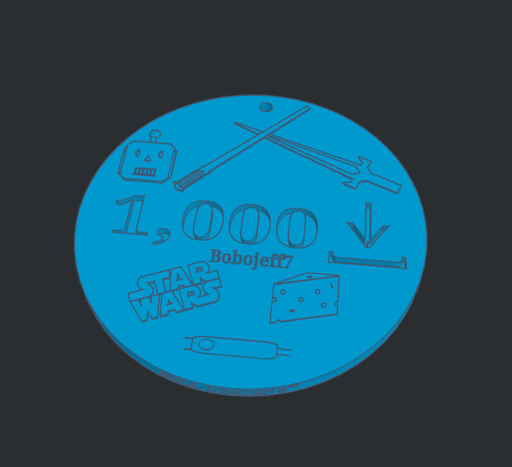 Bobojeff7's 1,000 Download Plaque