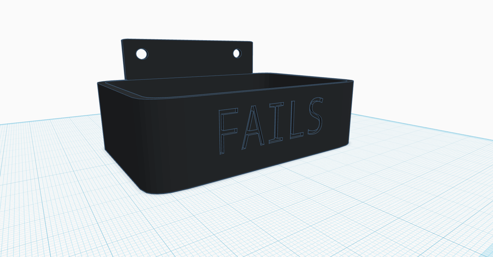 mid size wall mount bucket the says FAILS on it ( TAKING MODEL REQUESTS)