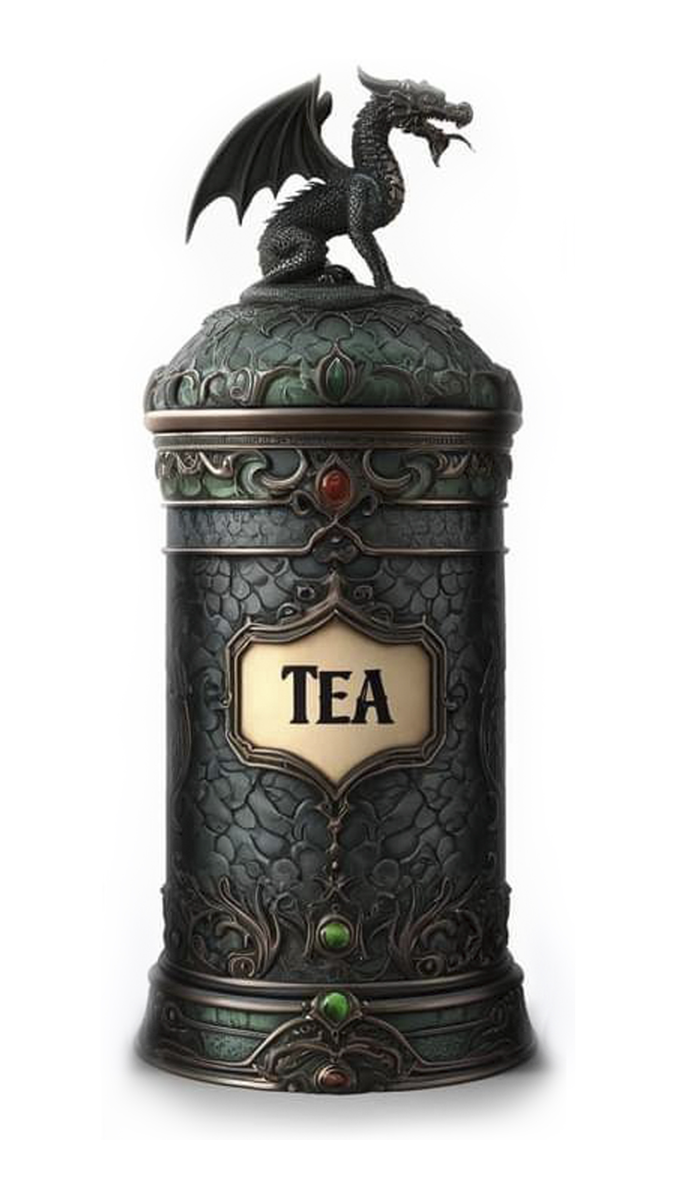 Miniatura 8 do modelo 3D Tea container with dragon