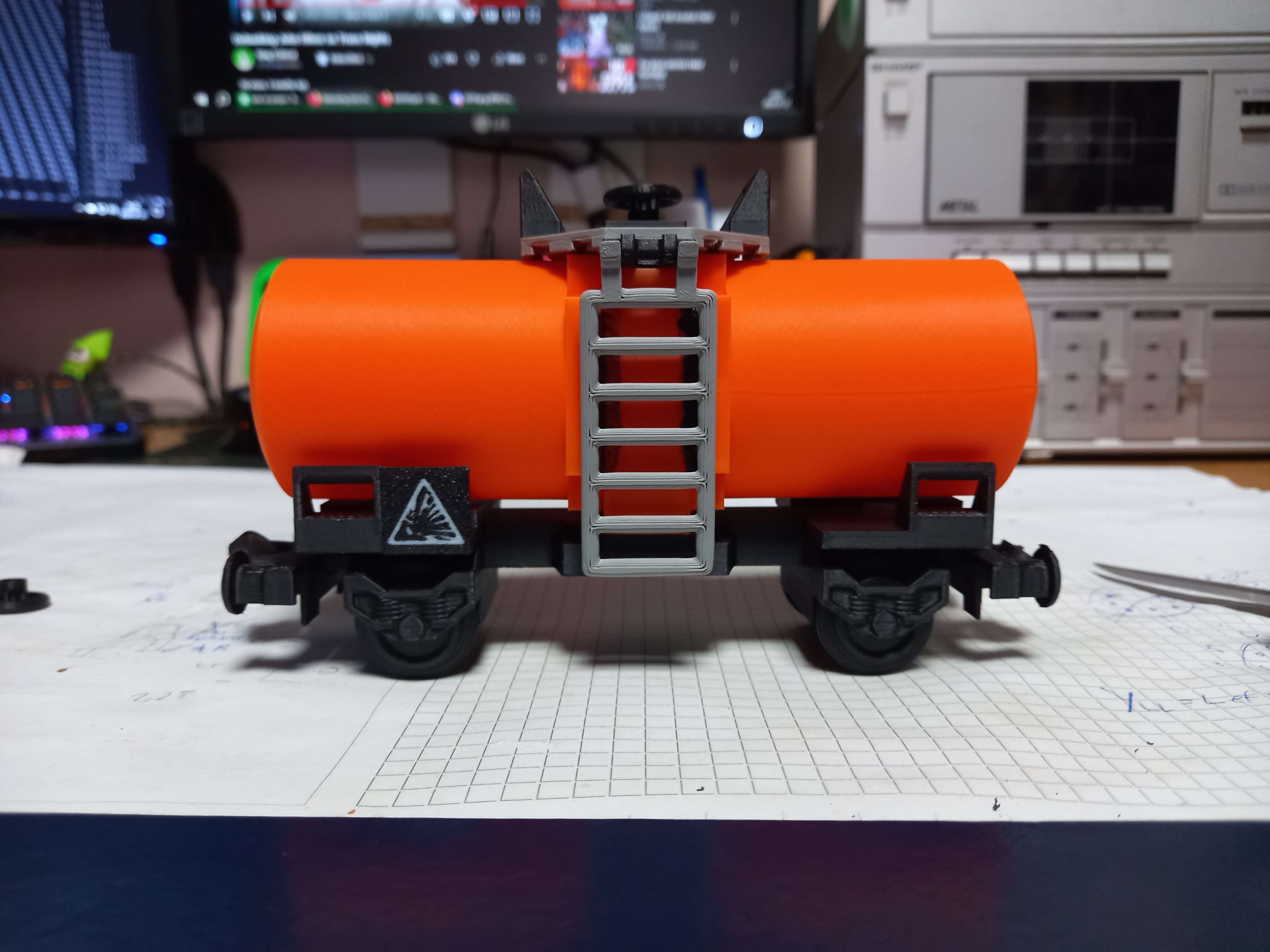 Lego train tank car