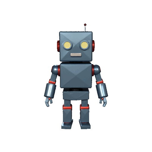 Miniatura 2 do modelo 3D Low Poly Robot