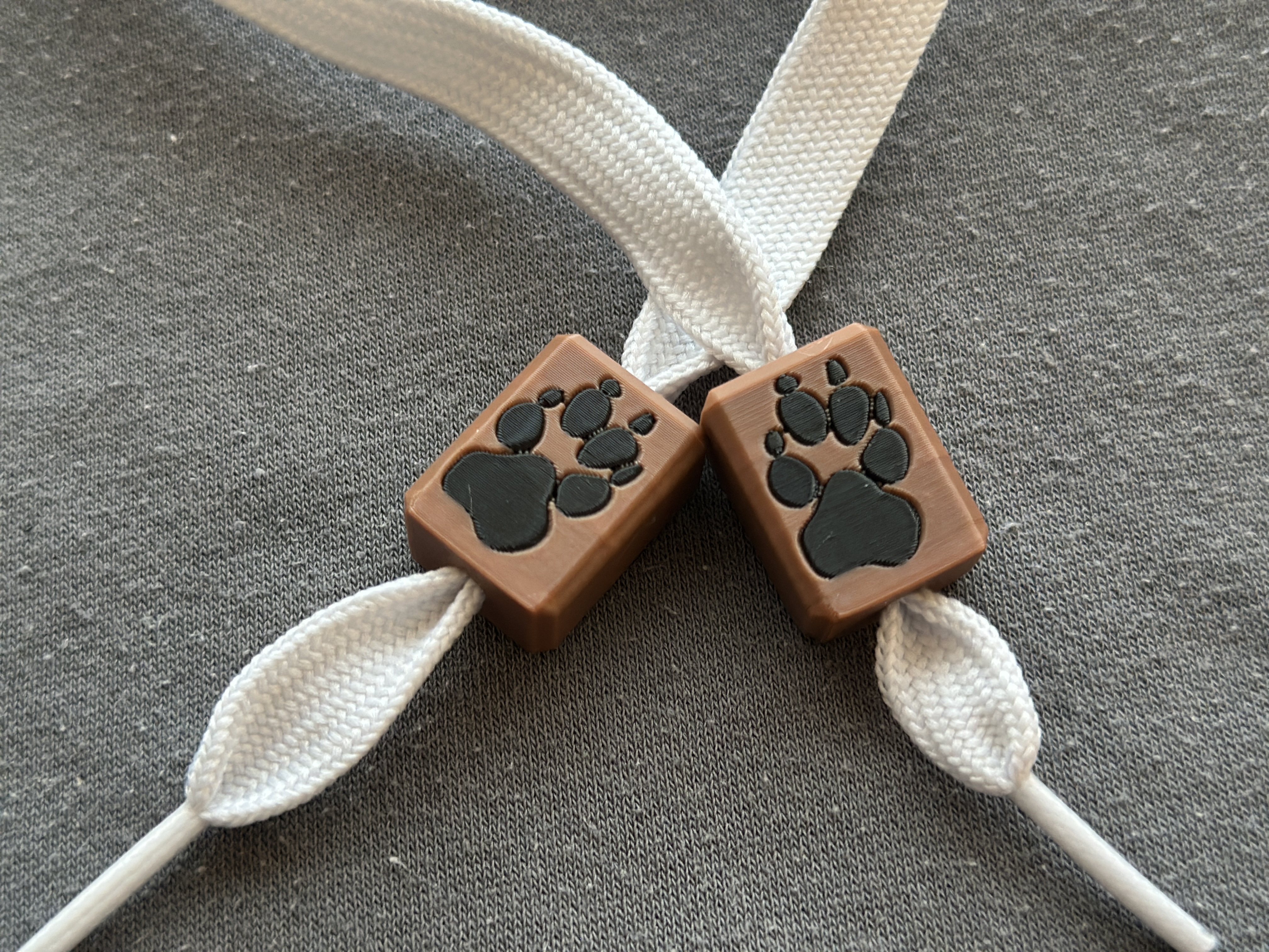 Real Paw Print Beads