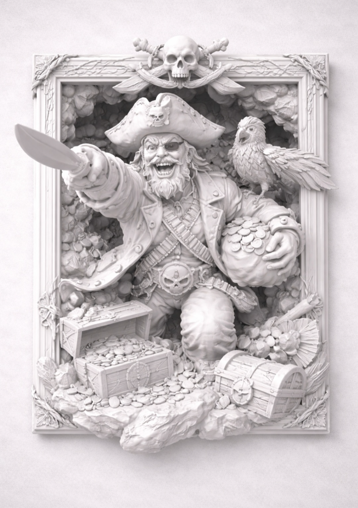 Pirate 3d Picture 3D model