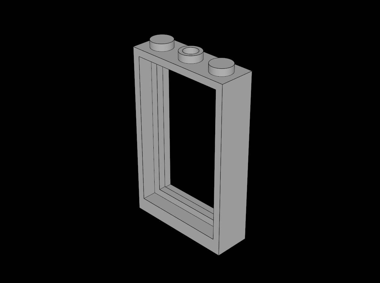 Lego Compatible (3579.dat) Door  1 x  3 x  4 Frame