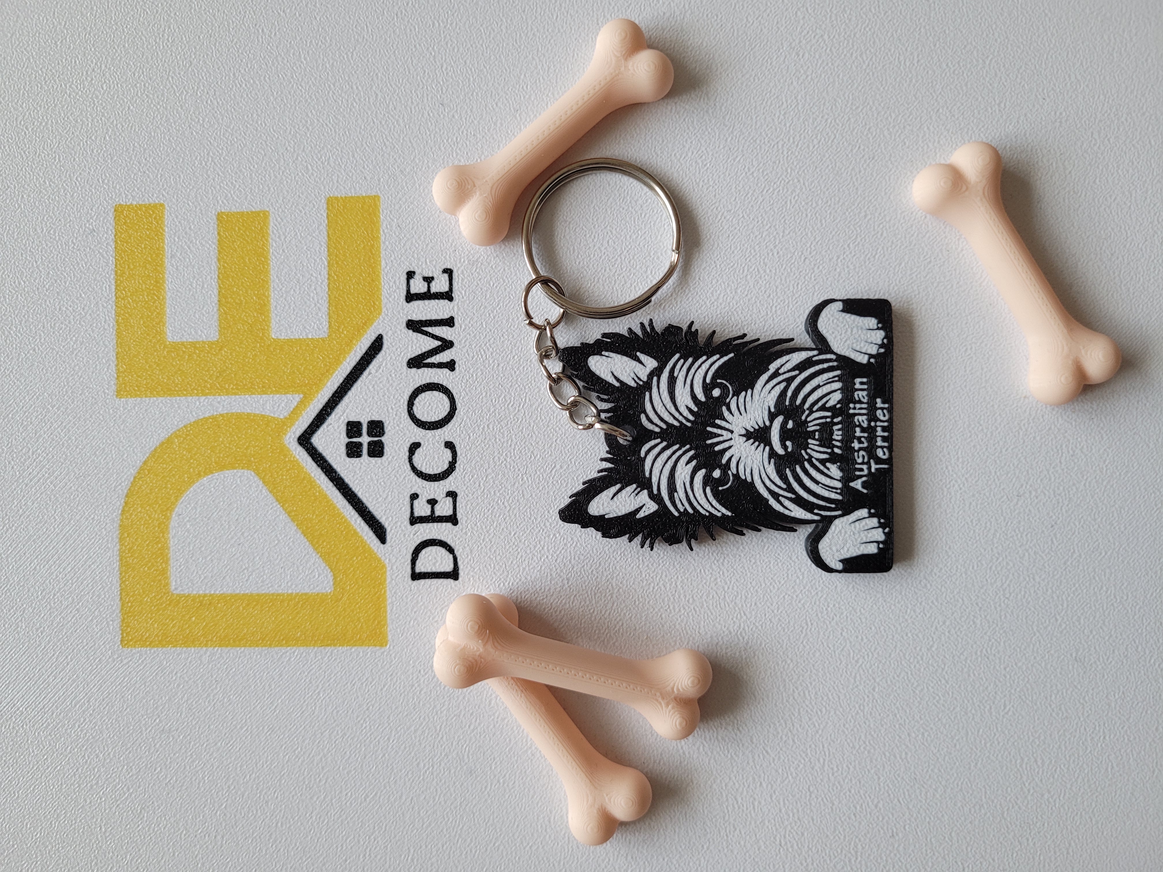 Australian Terrier Keychain