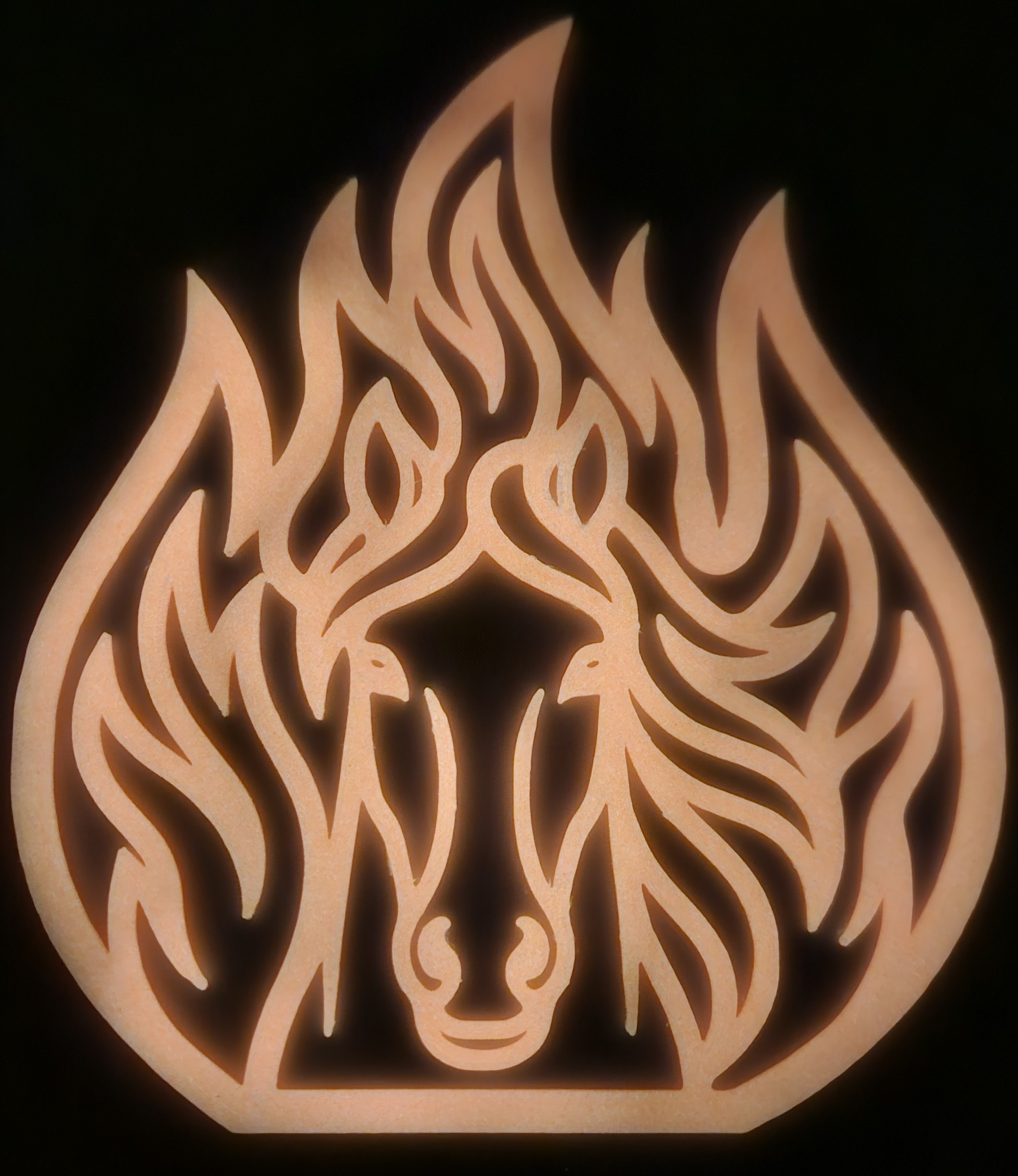 Horse in fire Wallart — miniatura 2