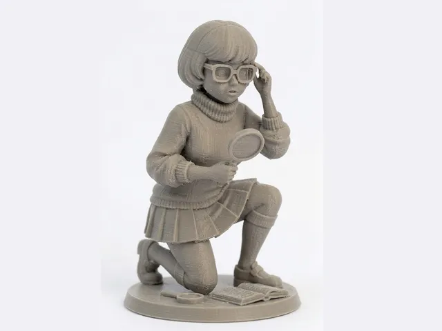 Velma Dinkley Statue with Magnifying Glass (Scooby-Doo)