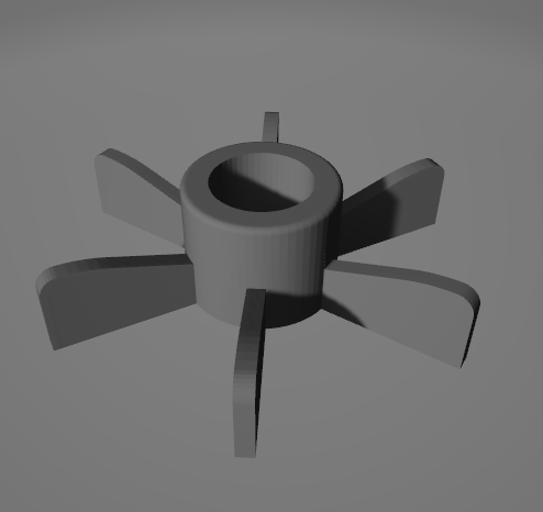 Inner electric fan motor turbine